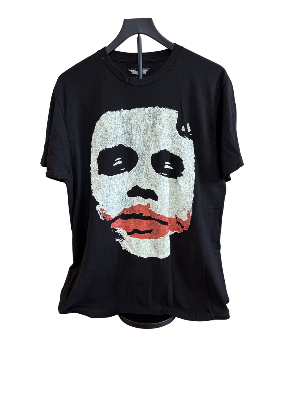 Retro Black Graphic Heath Ledger Joker Face T-Shirt
